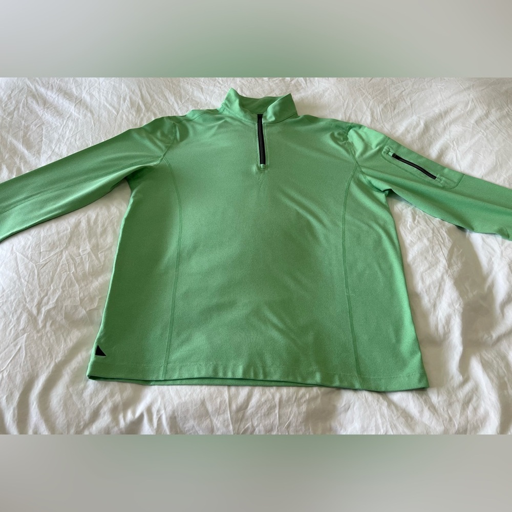 UNTUCKit Men's Light Green Quarter-Zip Pullover